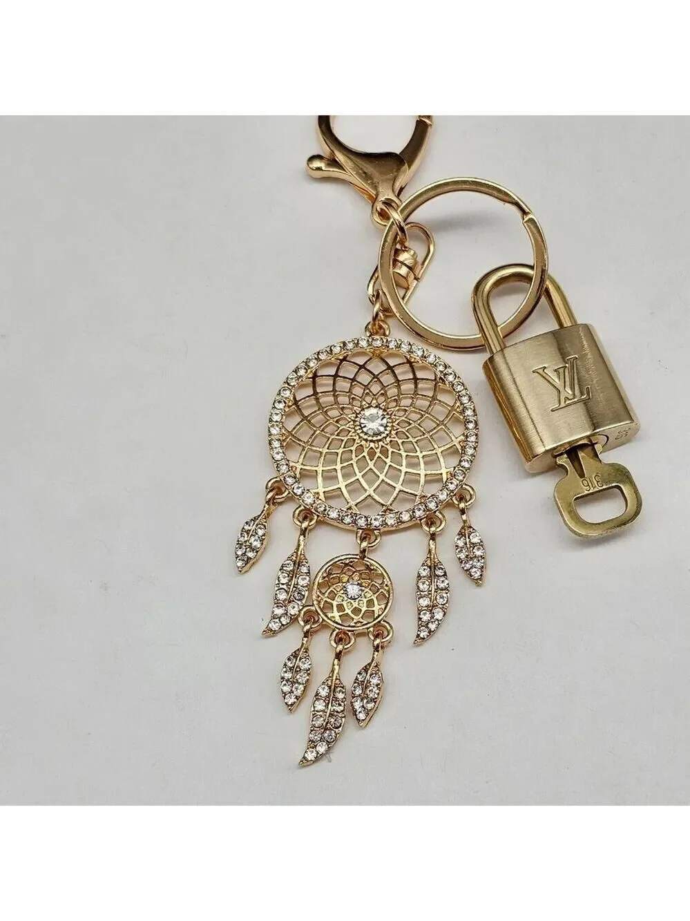 Authentic LV Gold Padlock 🔒Unbranded Keychain Charm for Louis Vuitton Bags